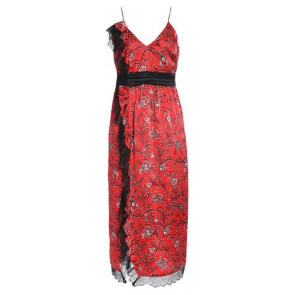Cinq a Sept Petra Sleeveless Red Dress sz 2 NWOT